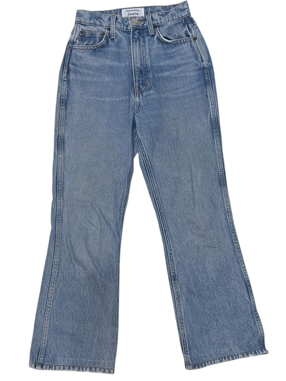 Reformation Georgia Retro High Rise Flare Denim Jeans Casual Everyday Women's 24